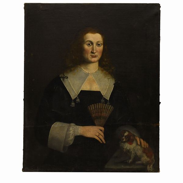 Claudio Ceresa - Ritratto di donna con cane