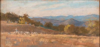Paesaggio con Pastorella e Gregge