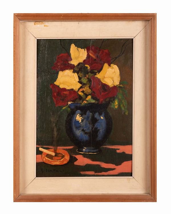 Renato Natali - Vase of flowers 