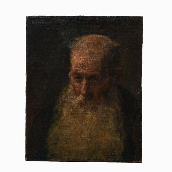 Vecchio barbuto. Scuola russa della fine del XIX secolo.