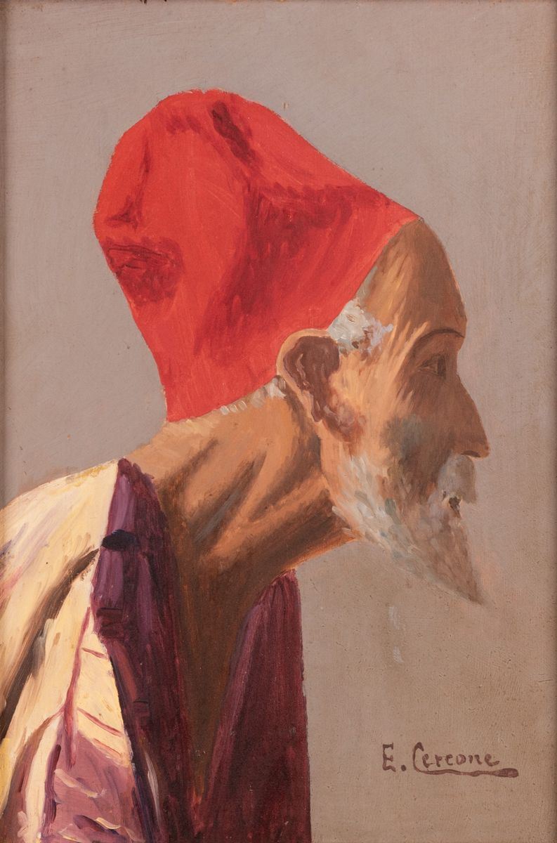 Ettore Cercone - Ritratto di Arabo