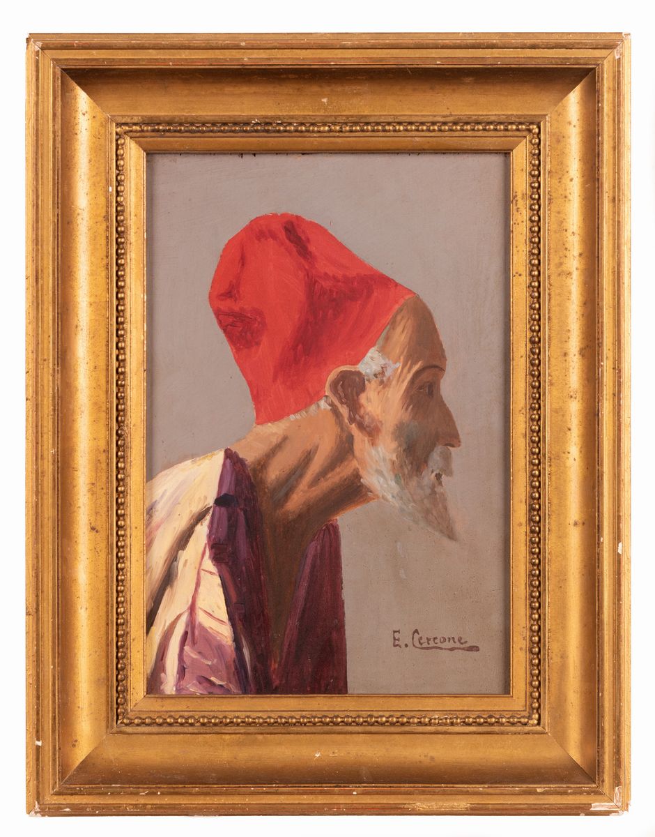 Ettore Cercone - Ritratto di Arabo