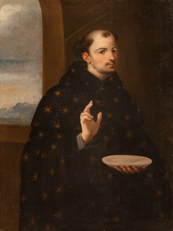 Pittore dell'italia centrale attivo tra la seconda met&#224; del XVII secolo e i primi decenni del XVIII secolo,Alonso Cano - Ritratto di San Nicola da Tolentino 