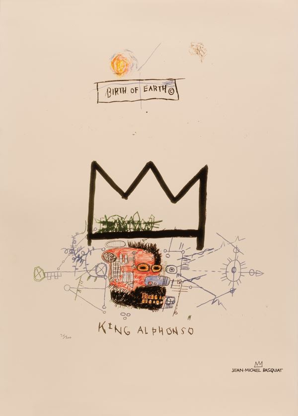 Jean-Michel  Basquiat - King Alphonso