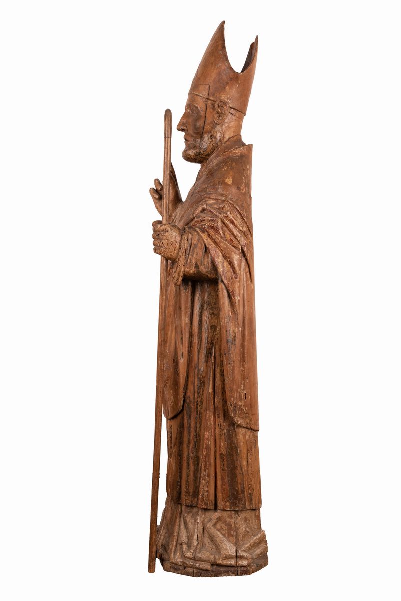 Manifattura Dell'italia del Nord del XVI Secolo - Scultura Raffigurante S. Ambrogio