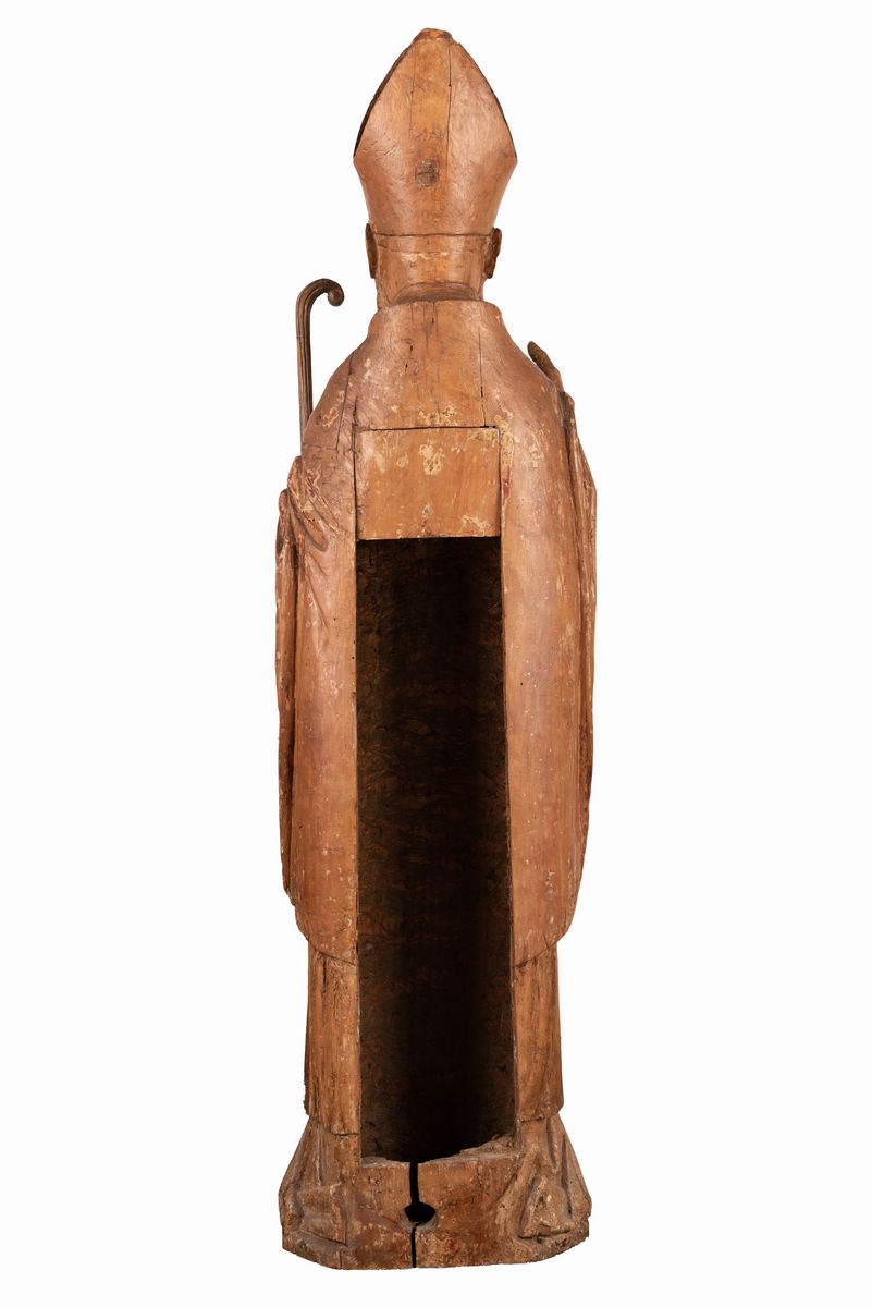 Manifattura Dell'italia del Nord del XVI Secolo - Scultura Raffigurante S. Ambrogio