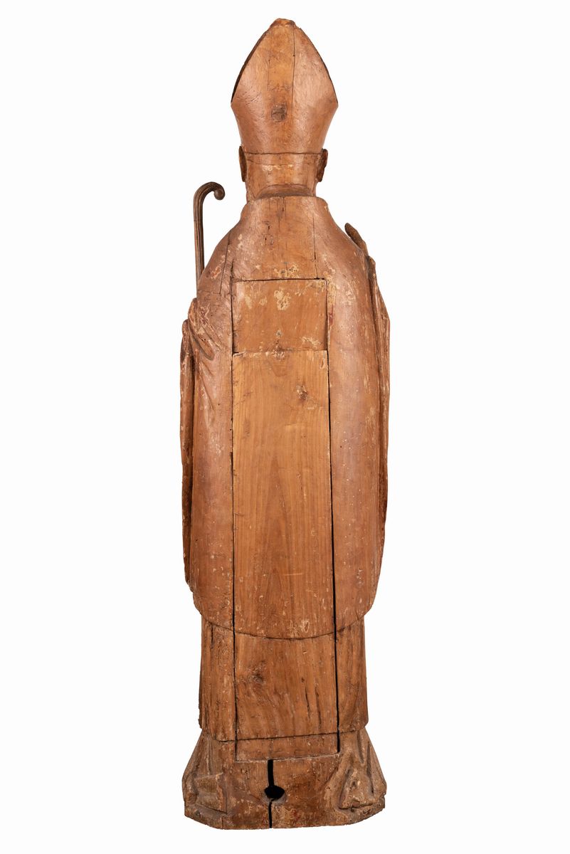 Manifattura Dell'italia del Nord del XVI Secolo - Scultura Raffigurante S. Ambrogio