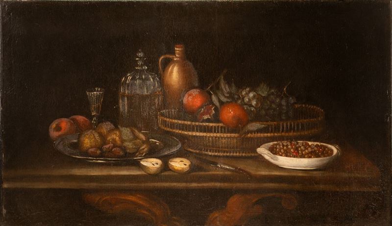 Francisco De Zurbaràn - Natura Morta di Frutta e Oggetti