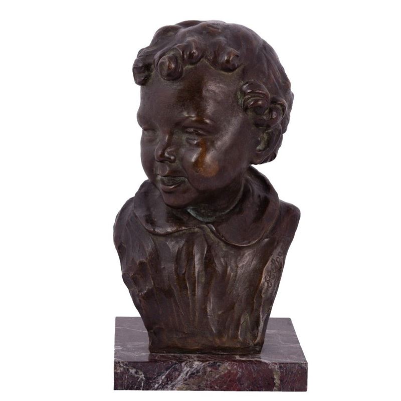 Domenico Colpani - Busto Raffigurante Bambino