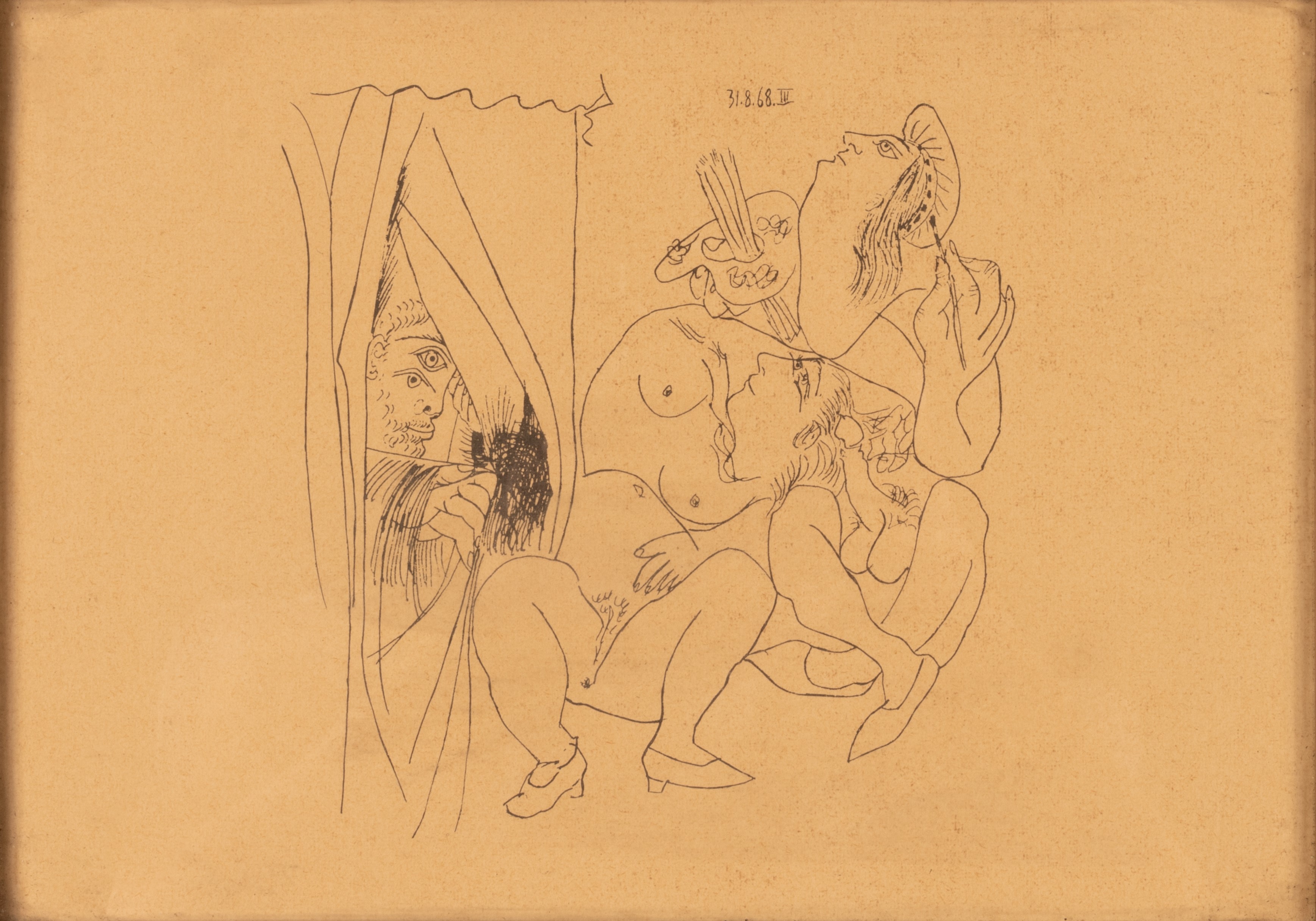 Pablo Picasso - Lotto di Sei Incisioni Erotiche da Suite 347
