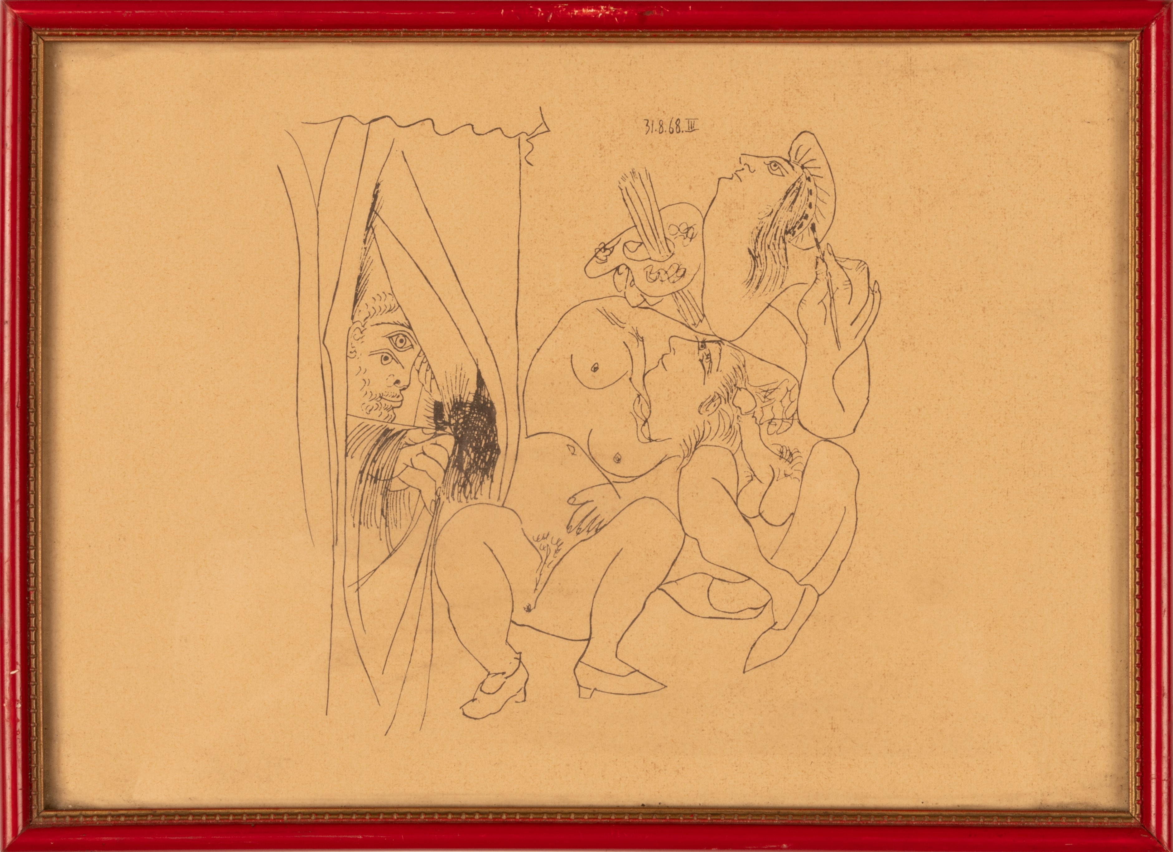 Pablo Picasso - Lotto di Sei Incisioni Erotiche da Suite 347