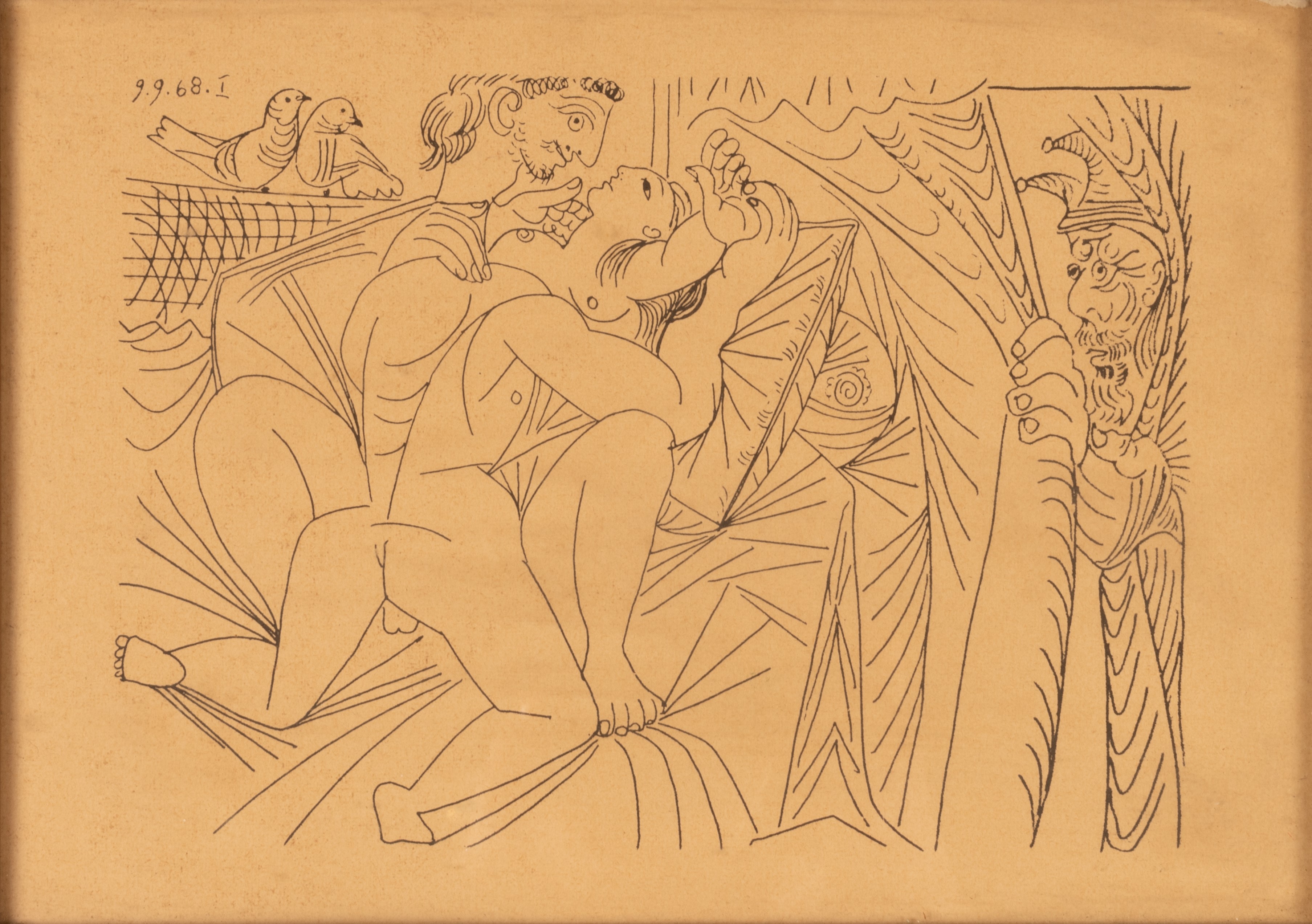 Pablo Picasso - Lotto di Sei Incisioni Erotiche da Suite 347