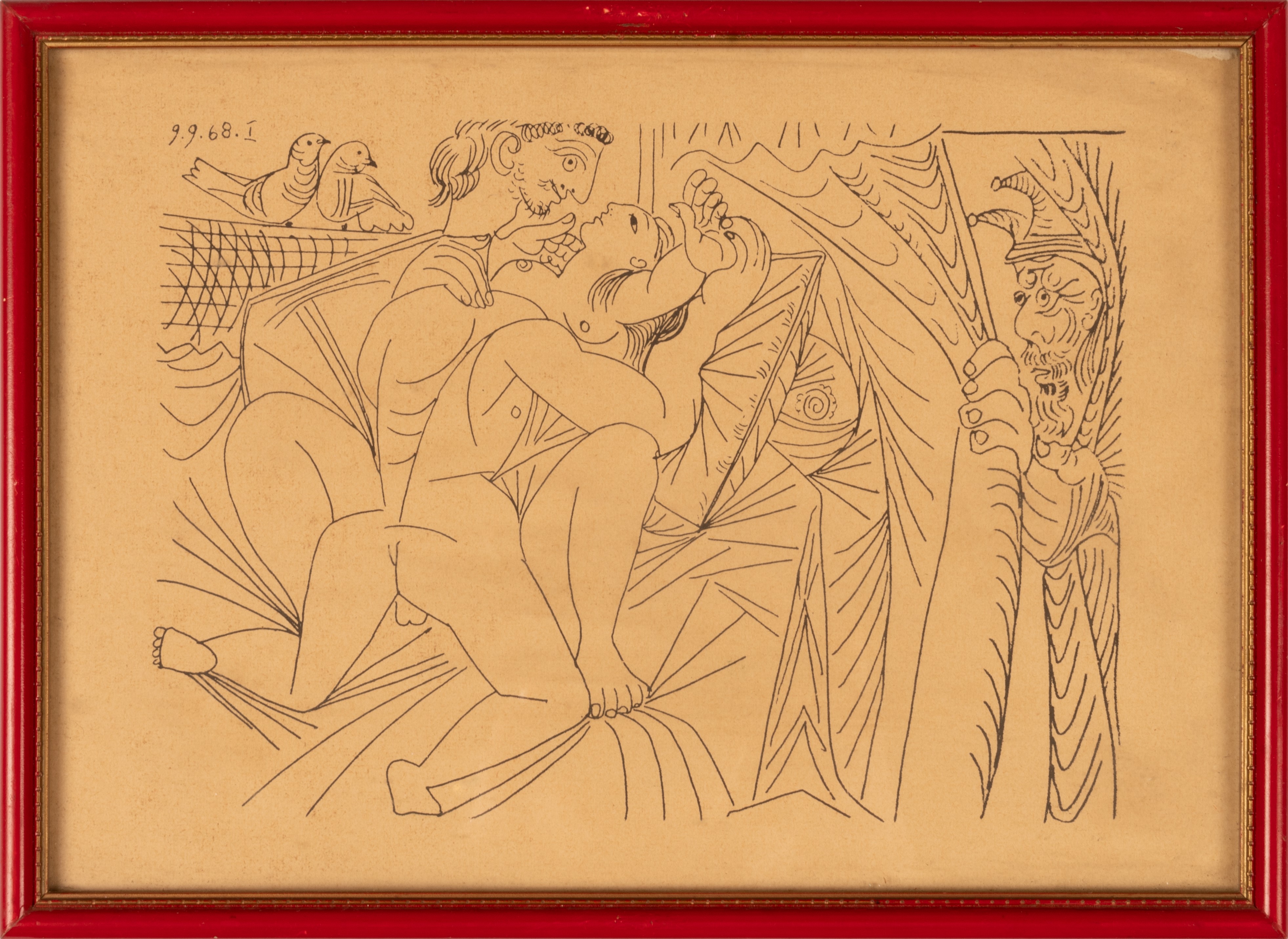 Pablo Picasso - Lotto di Sei Incisioni Erotiche da Suite 347