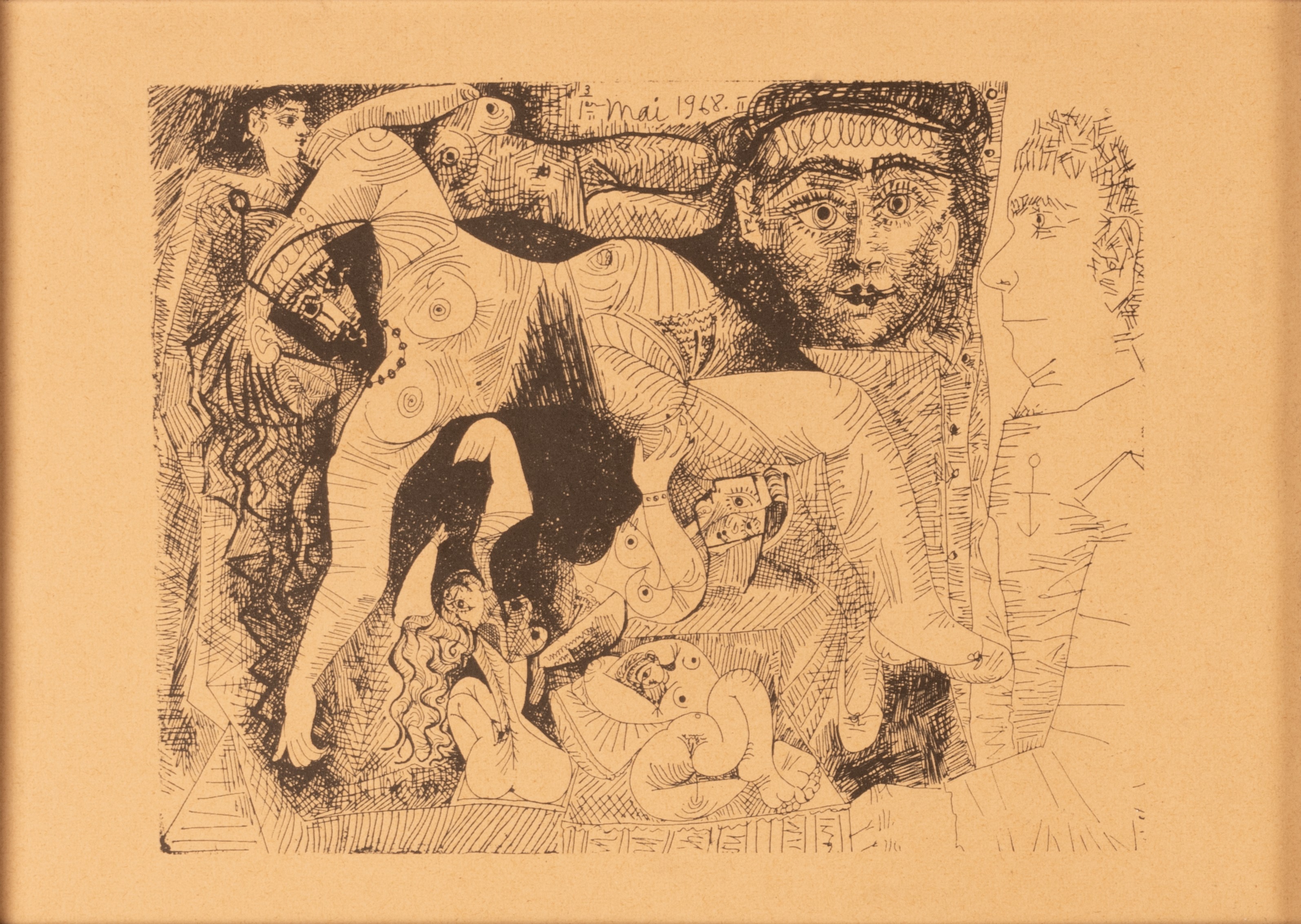 Pablo Picasso - Lotto di Sei Incisioni Erotiche da Suite 347