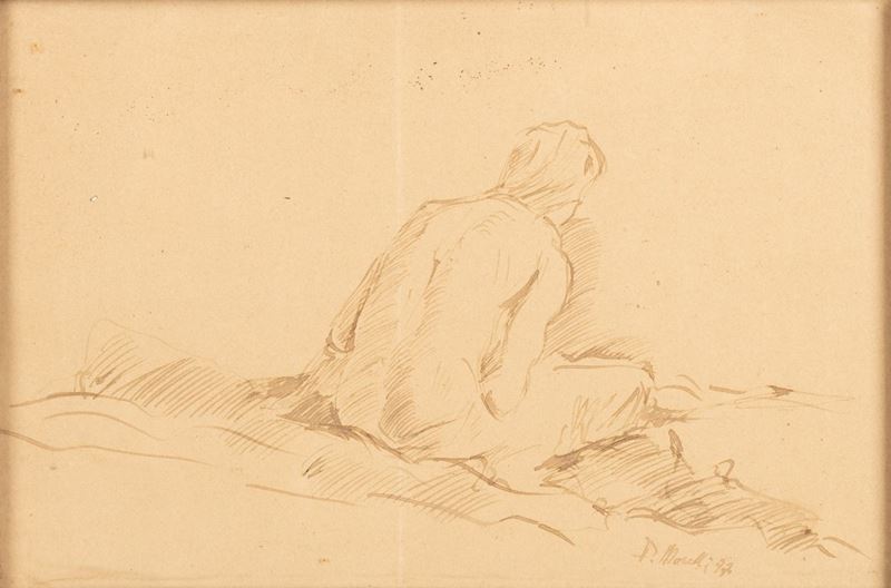 Domenico Morelli - Prefica di Spalle