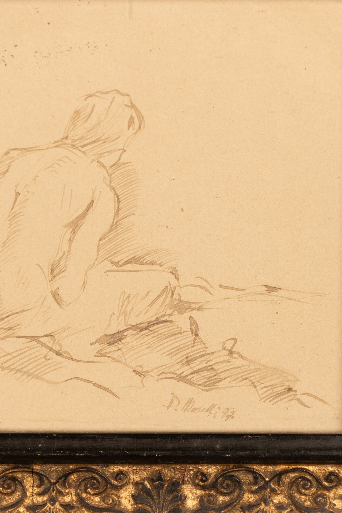Domenico Morelli - Prefica di Spalle