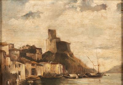 Veduta Marina con Scogliera