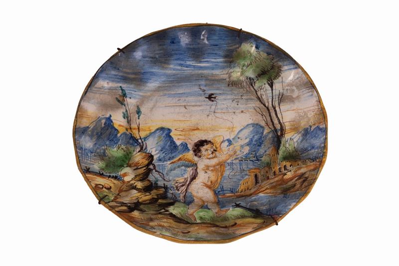 Manifattura di Cantagalli del XX Secolo - Piatto in Ceramica