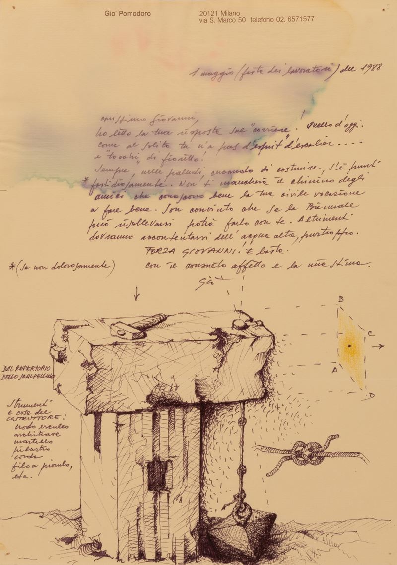 Strumenti e casa del costruttore. Lettera a Giovanni Carandente