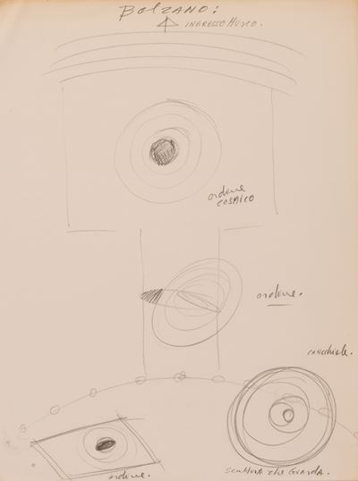 Coppia di Progetti per la Mostra Interkolumnie, a Cura di Giovanni Carandente, Museion Museo D’ar...