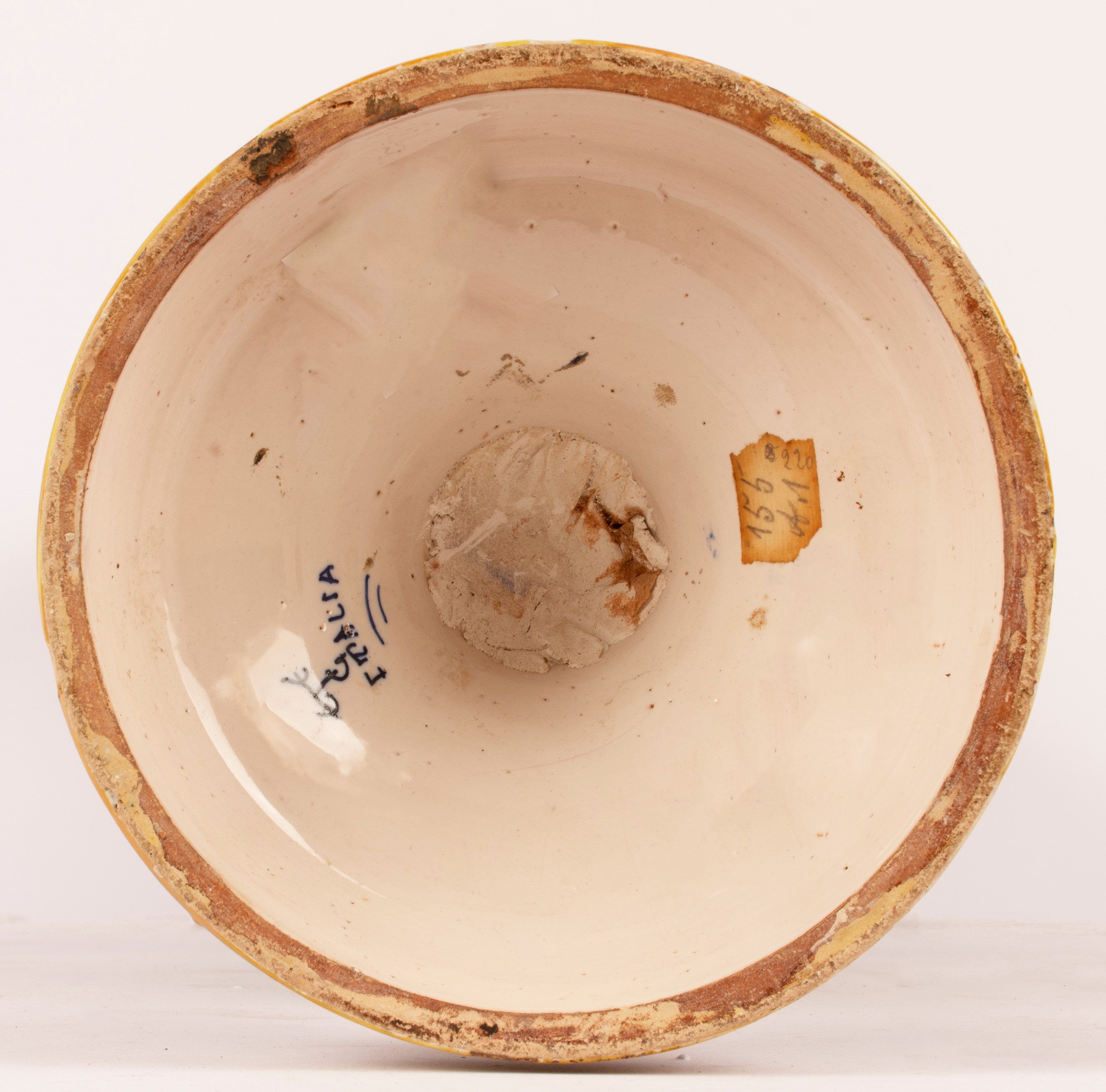 Grande vaso a lustro rosso e oro. Manifattura Gualdo Tadino, inizi del XX secolo.
