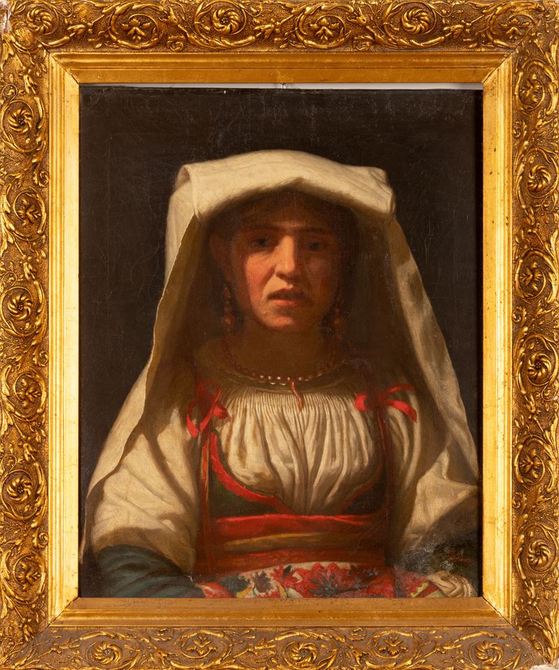 Donna ciociara in abiti tradizionali