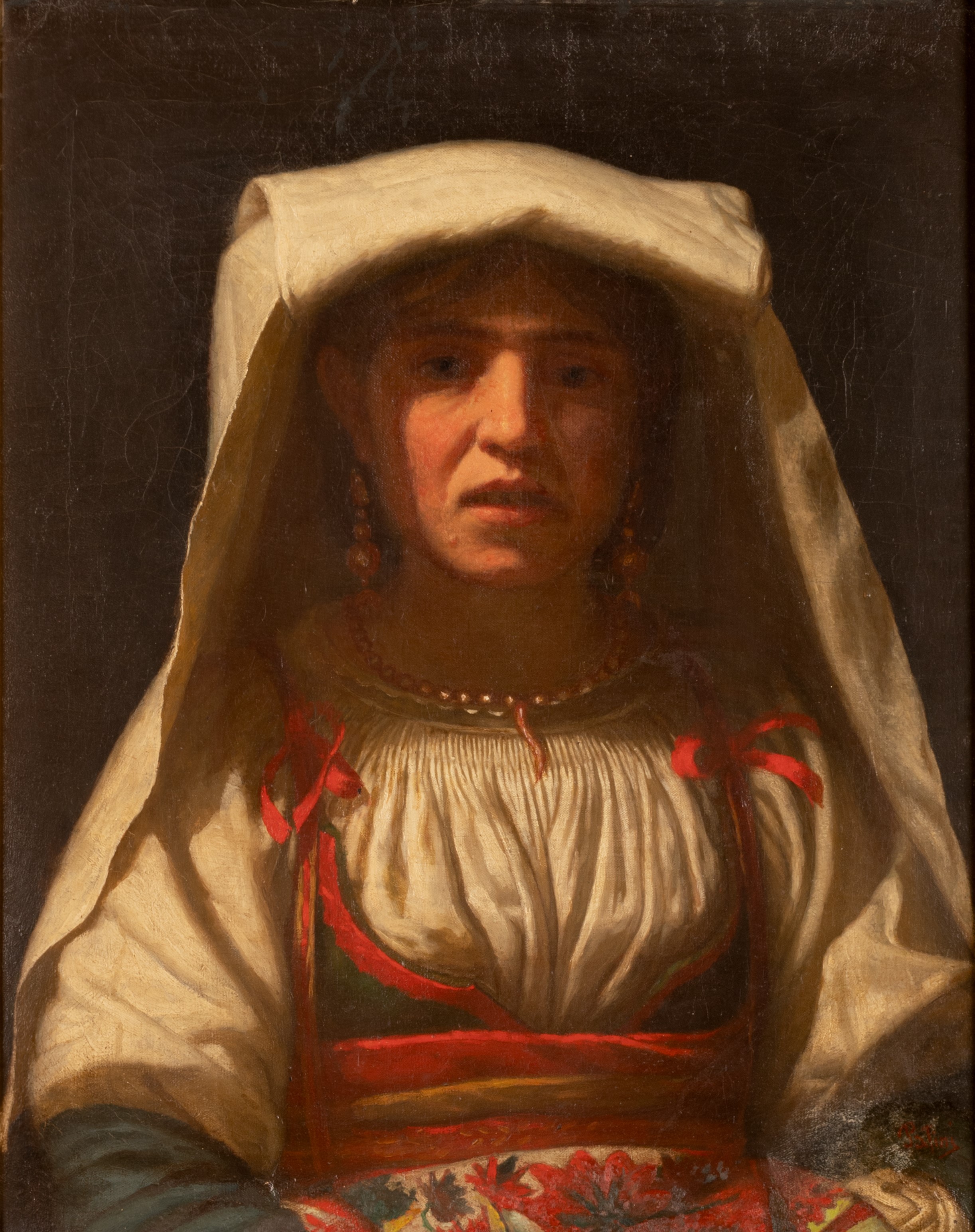Donna ciociara in abiti tradizionali