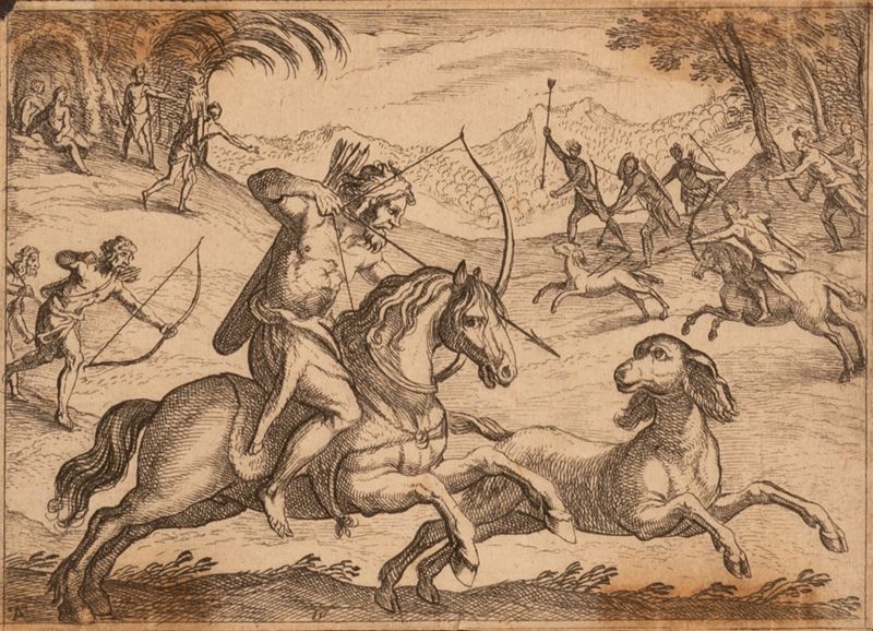 Antonio Tempesta - Indigeni Cacciano le Antilopi