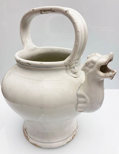 Orciolo Monoansato con Becco a Forma di Drago. Manifattura Toscana della Fine del XIX Secolo