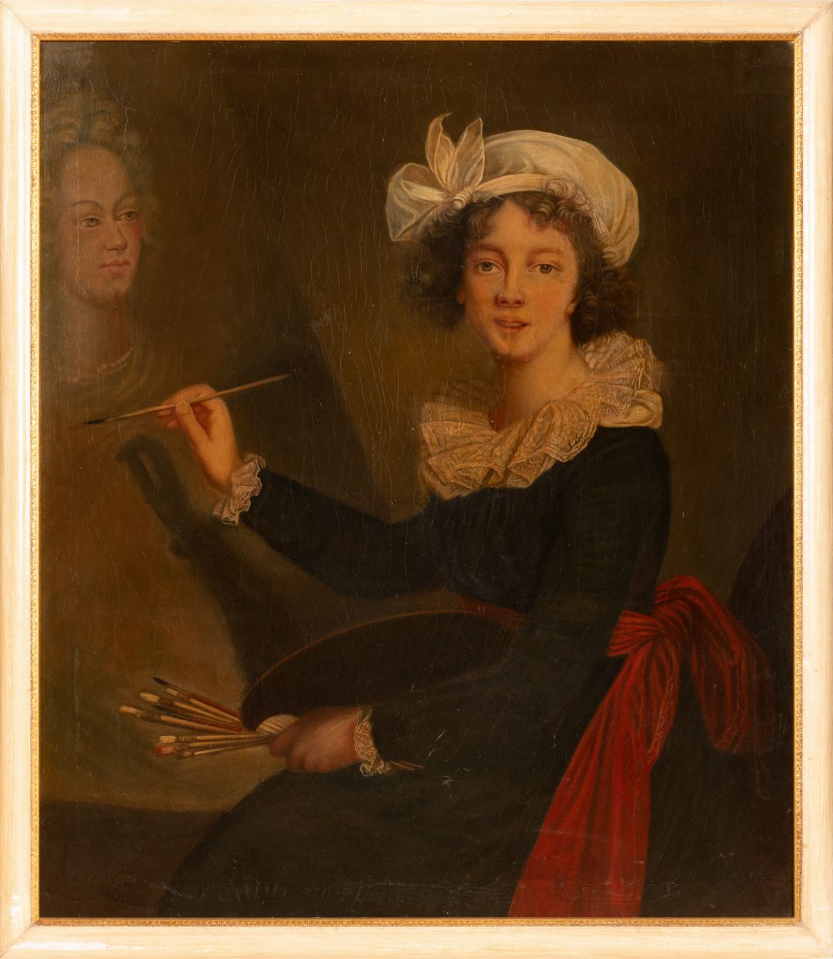 Élisabeth-louise Vigée le Brun - Da un Autoritratto della le Brun Mentre Dipinge la Regina Maria ...