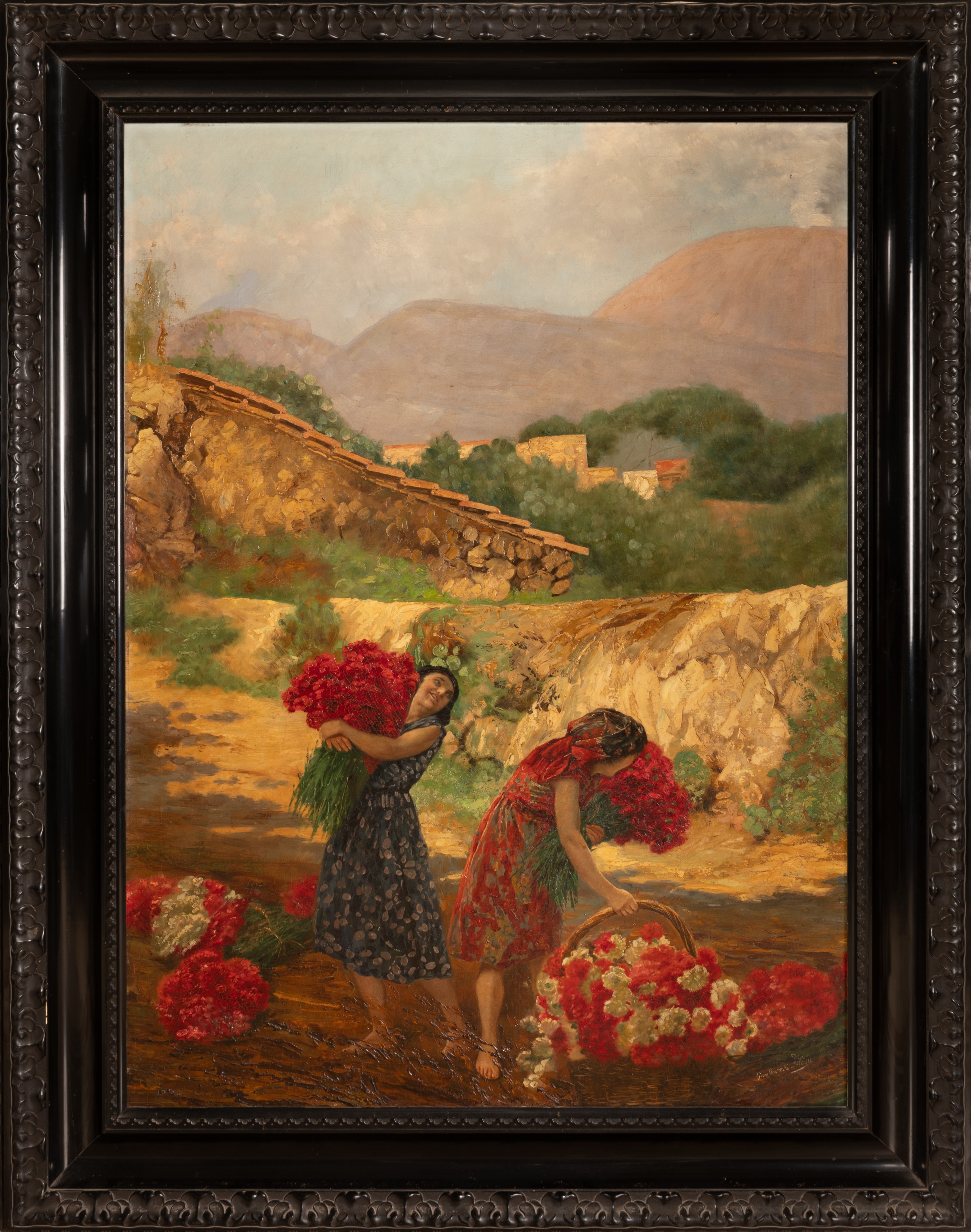 Donne che raccolgono fiori