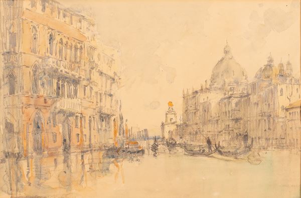 David  Noble - Veduta del Canal Grande a Venezia 