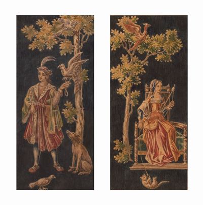 Coppia di Acquerelli