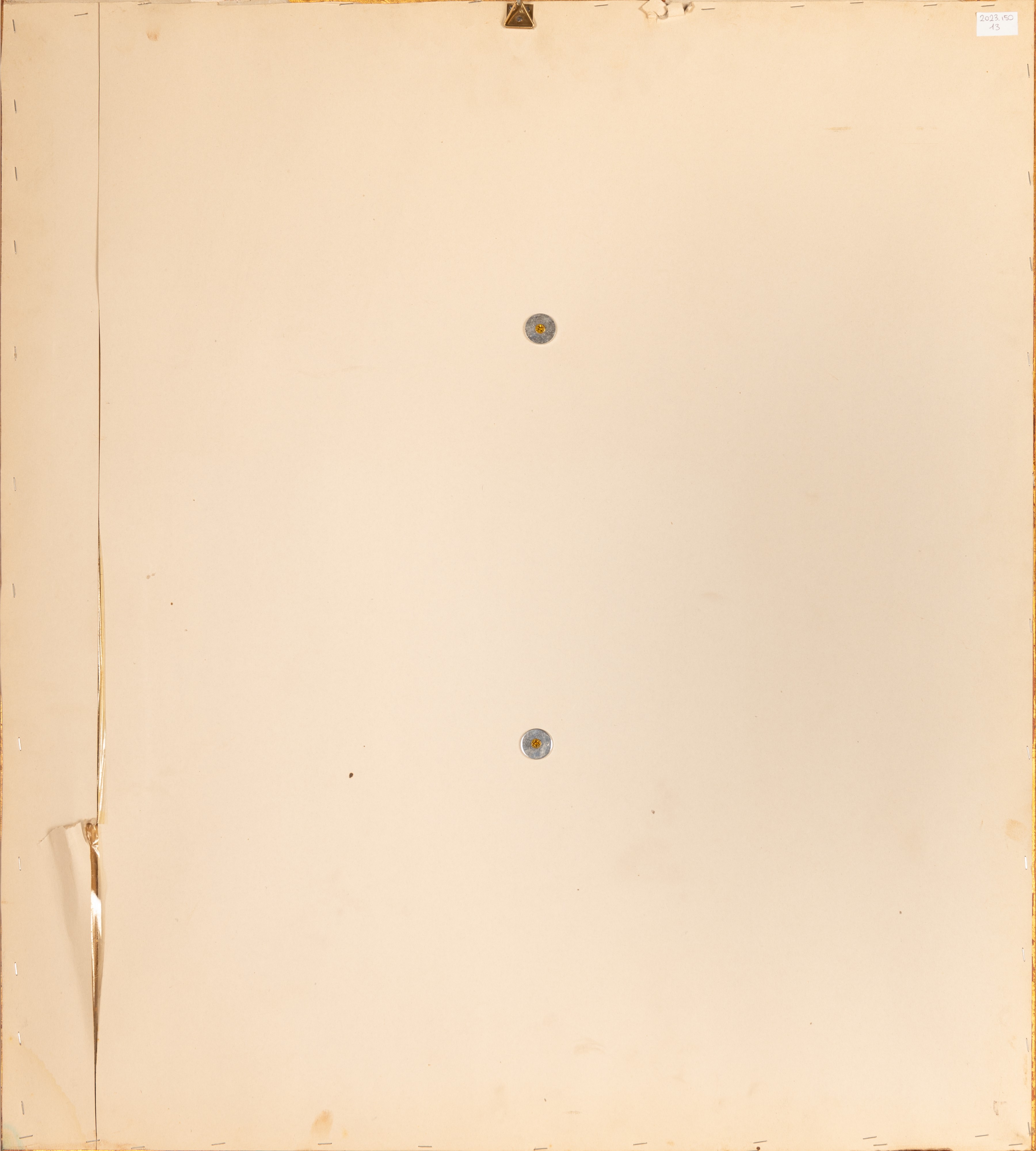 Coppia di fregi dorati con cornice