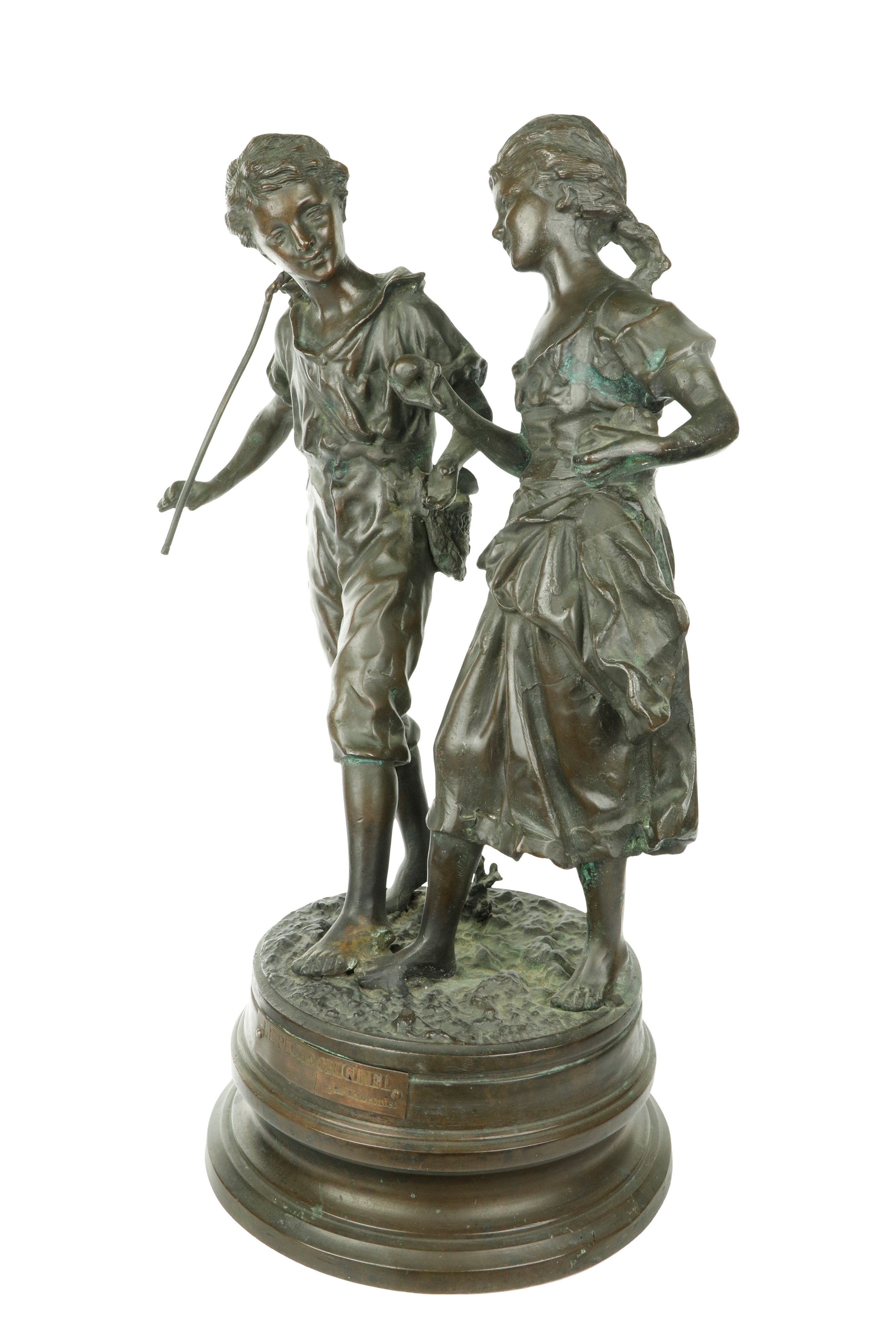 Ernest Rancoulet - Grande Scultura in Bronzo "le Pèche Original"