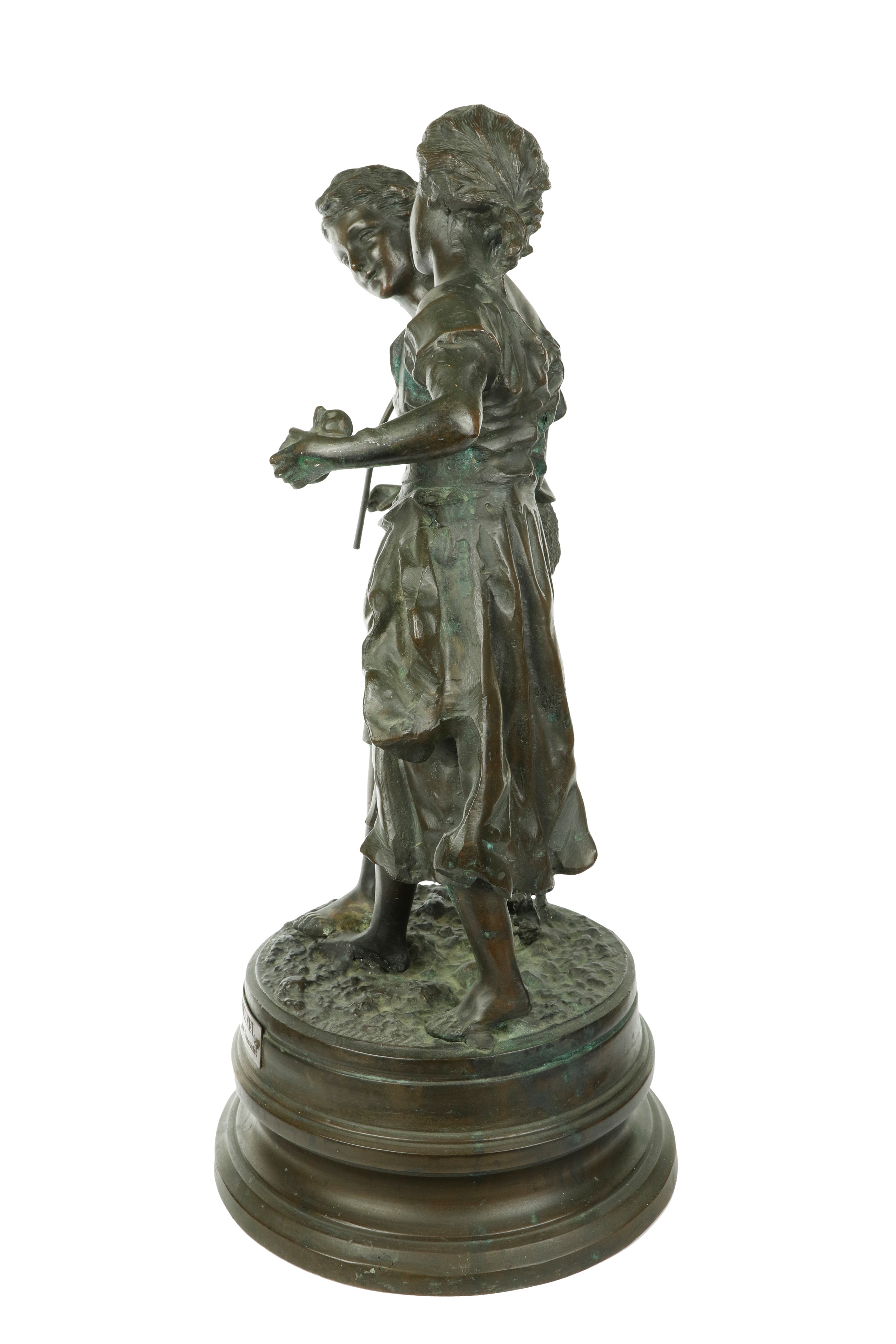 Ernest Rancoulet - Grande Scultura in Bronzo "le Pèche Original"