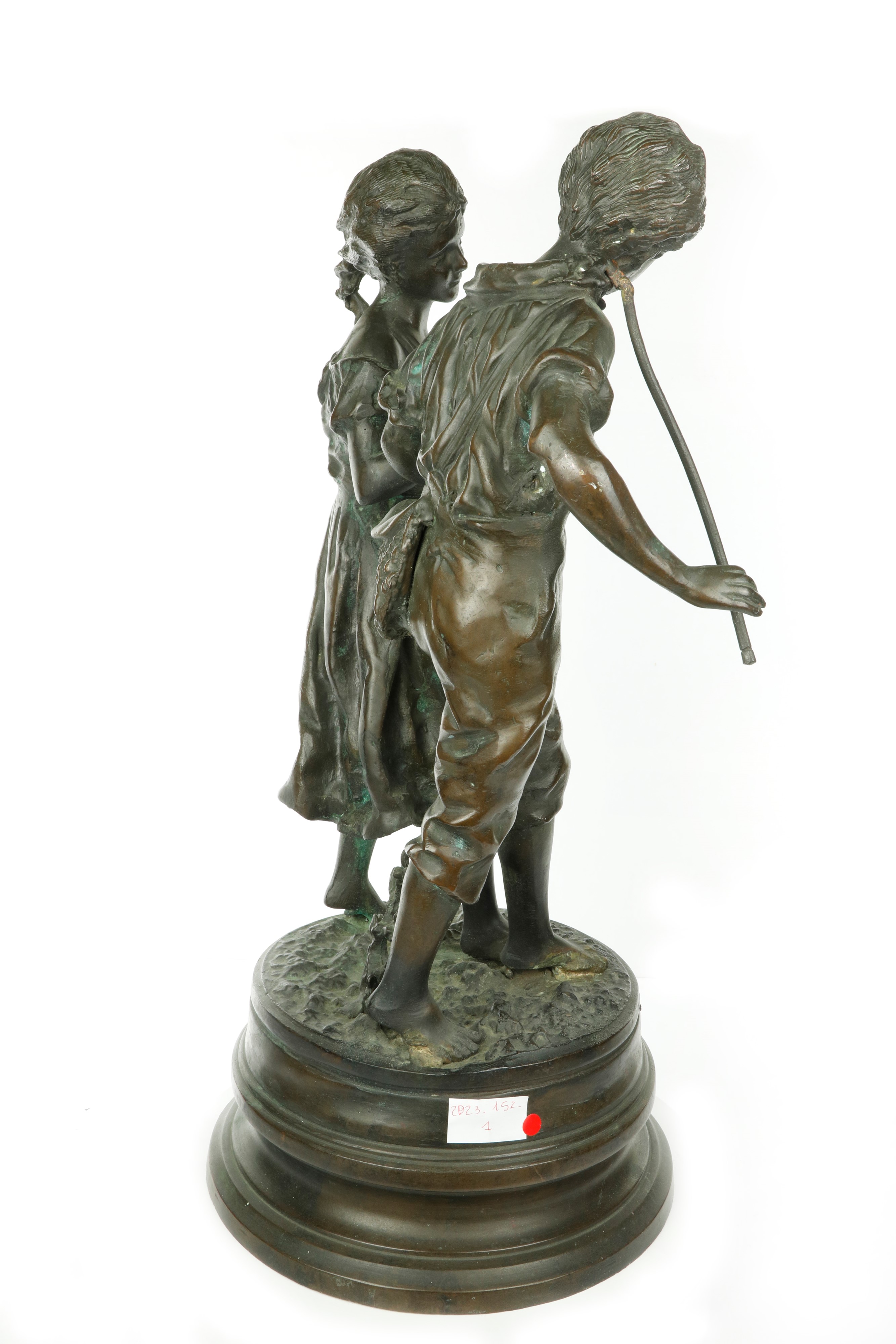 Ernest Rancoulet - Grande Scultura in Bronzo "le Pèche Original"