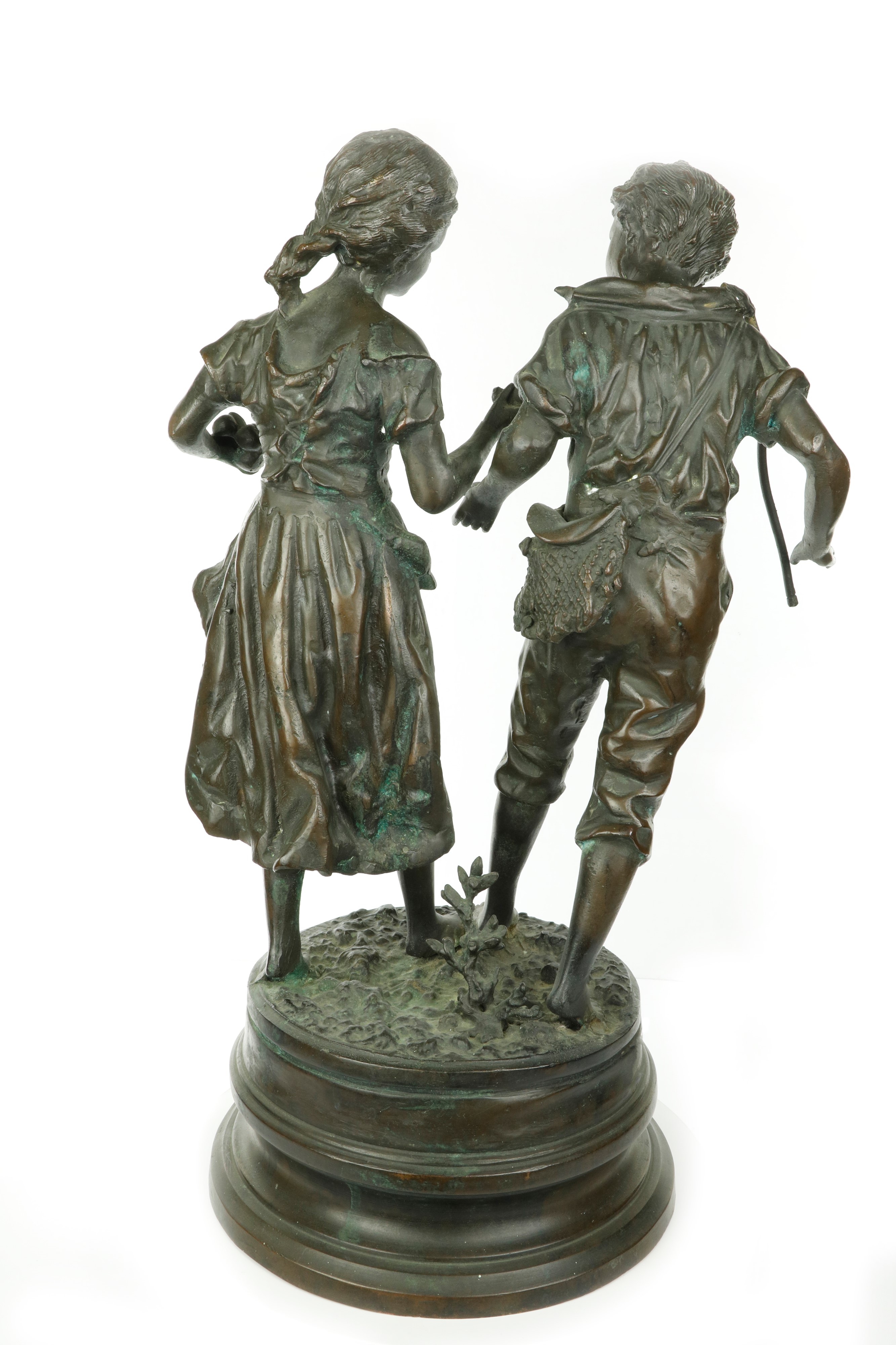 Ernest Rancoulet - Grande Scultura in Bronzo "le Pèche Original"