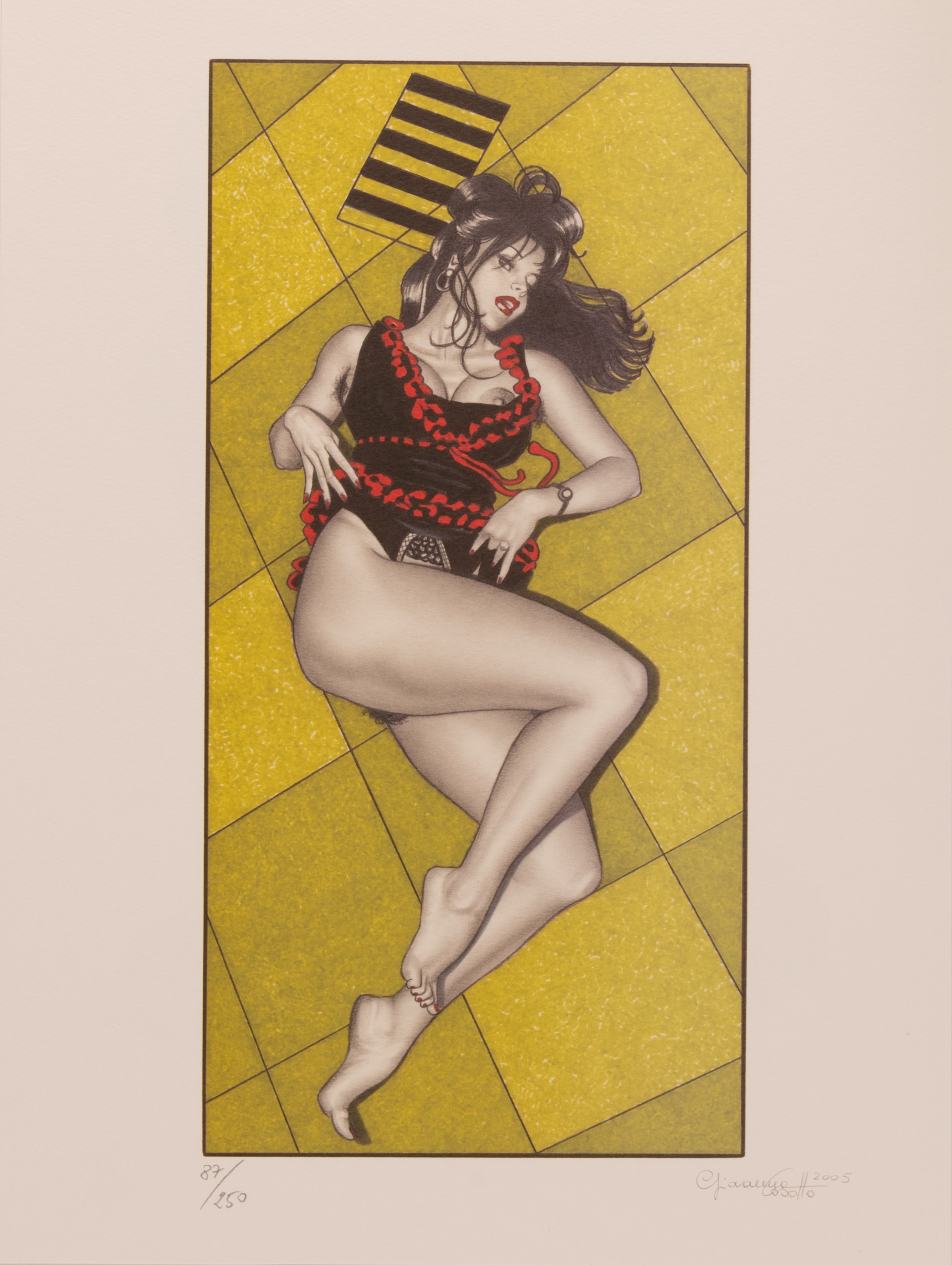 Giovanna Casotto - Pin Ups. Cartella di 12 Litografie su Cartoncino Goffrato