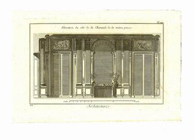 Lotto di Tre Incisioni dal Titolo "architecture" Tratte Dall'edizione Ginevrina Dell' "encyclopéd...