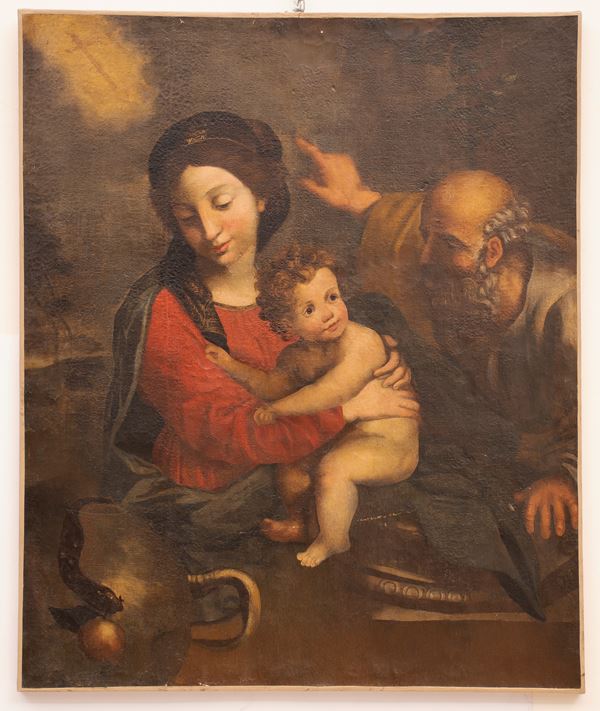 Simone Cantarini - Sacra famiglia