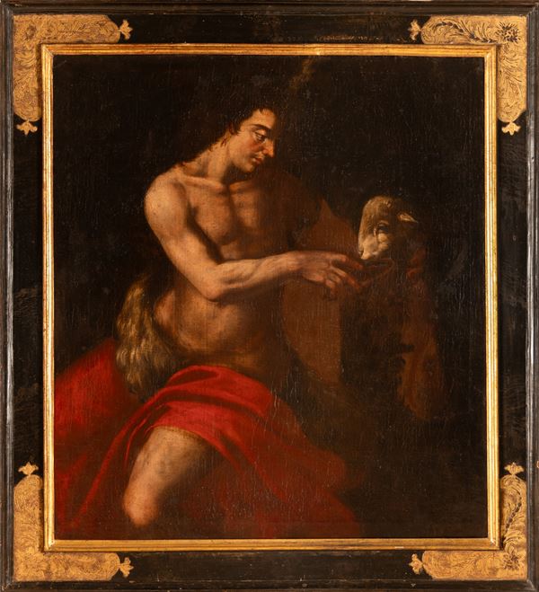 Pittore caravaggesco dell'Italia centrale attivo nel secondo quarto del XVII secolo - San Giovanni Battista