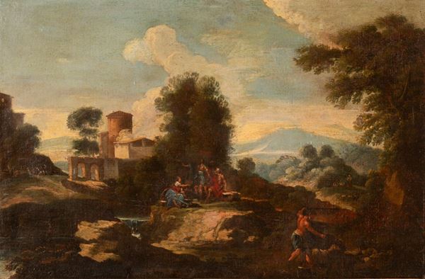 Paesaggio con viandanti 