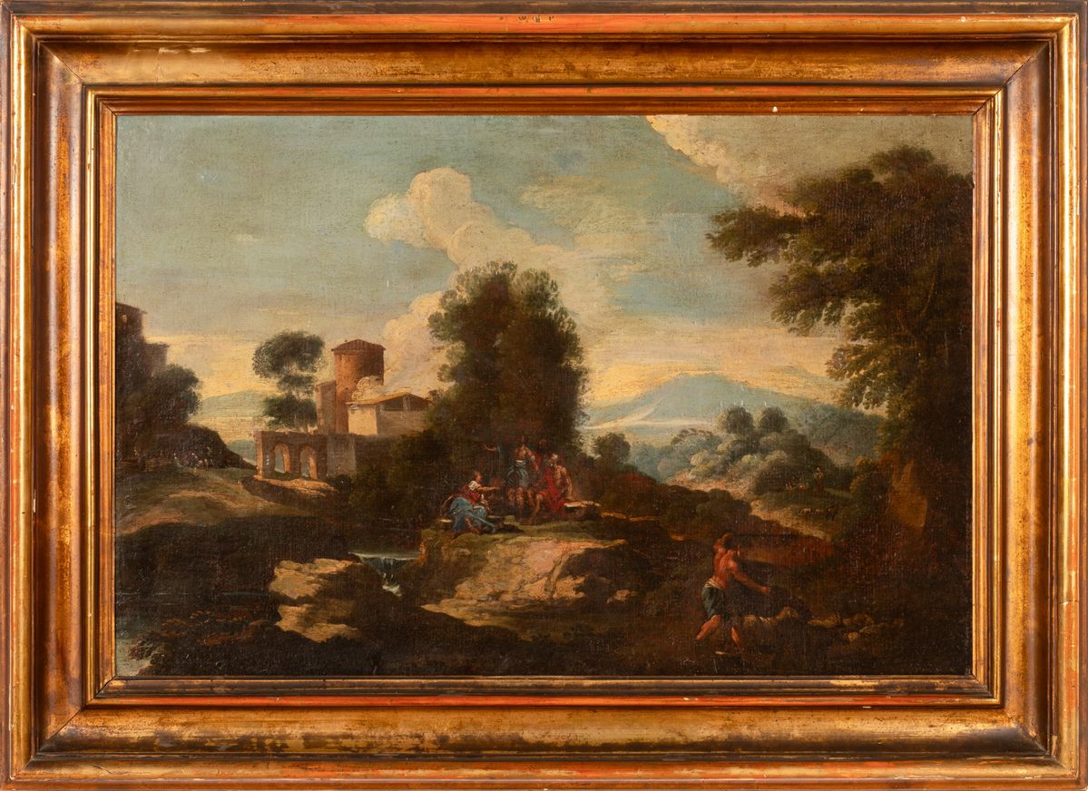 Paesaggio con viandanti