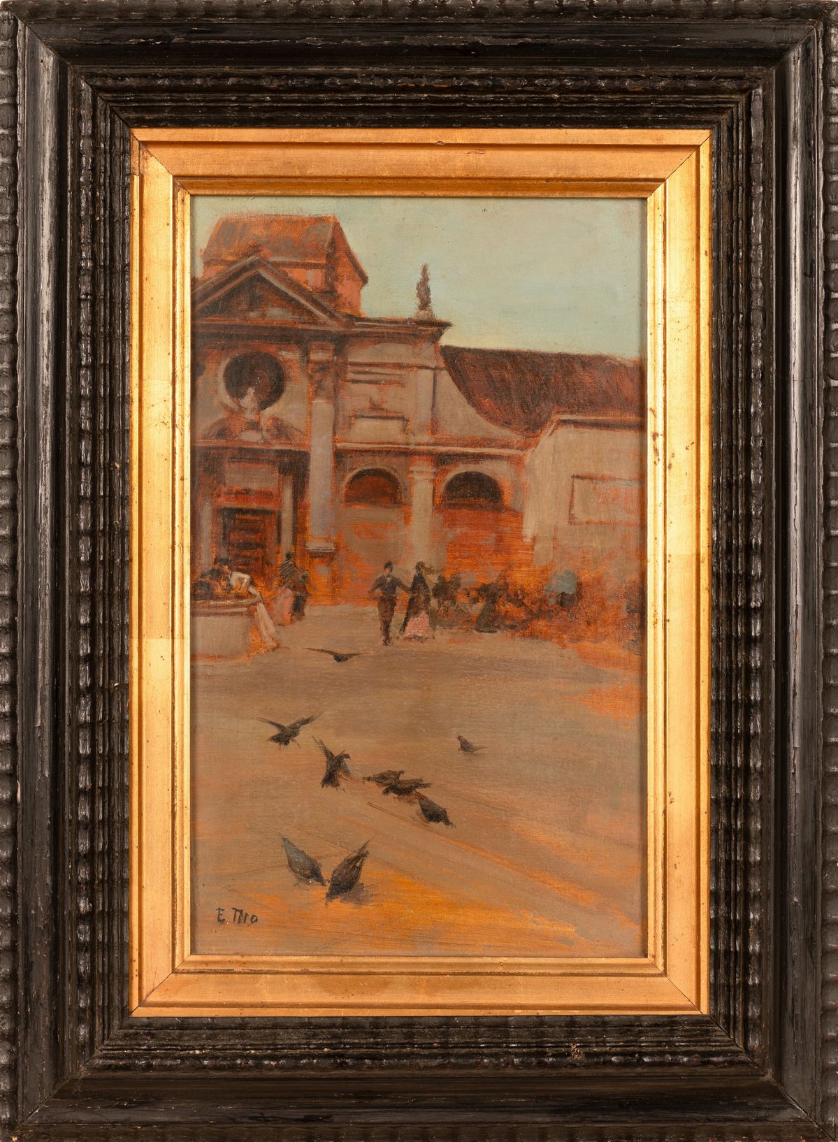 Ettore Tito - Davanti la Basilica