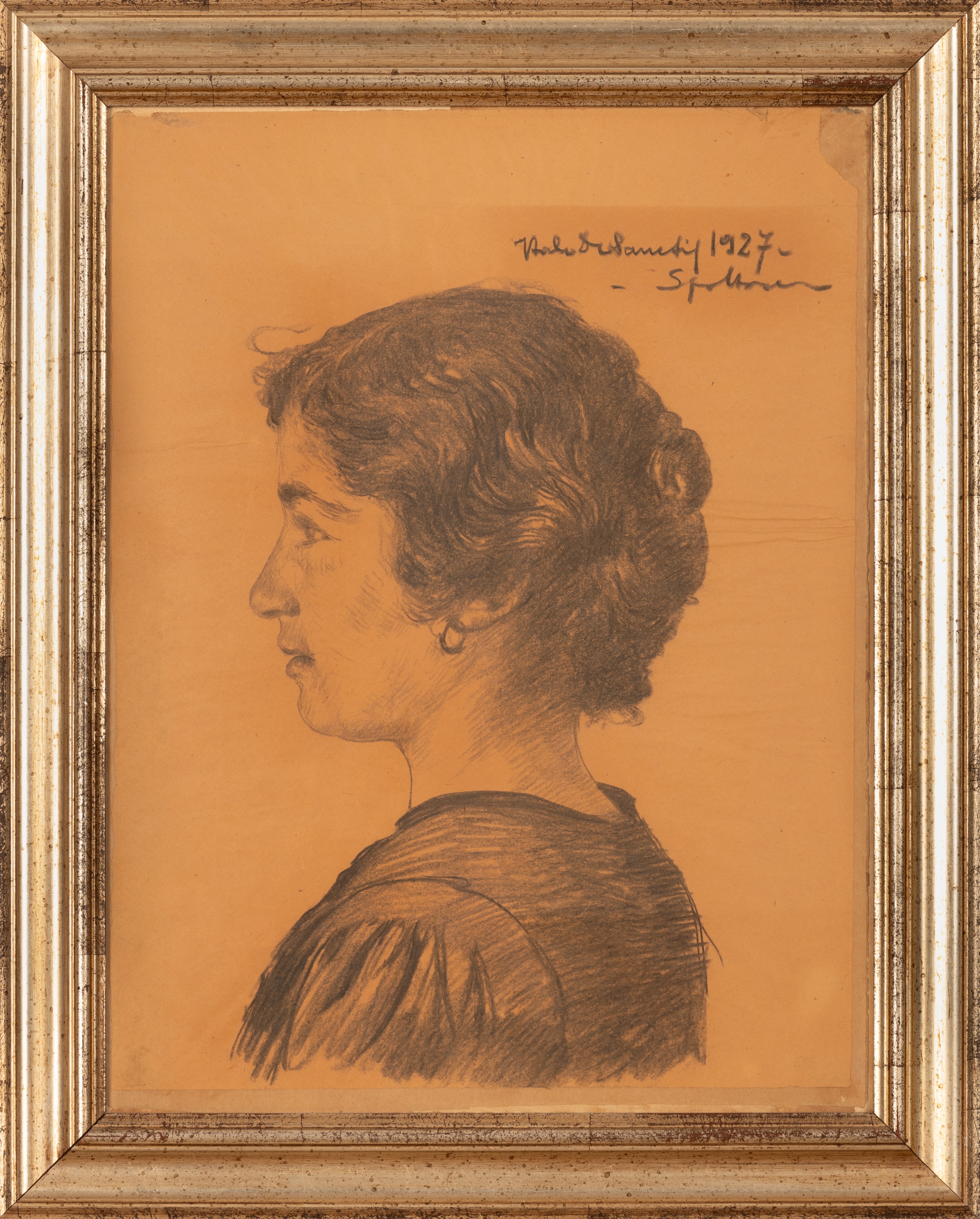 Italo De Sanctis - Profilo di Giovane Donna