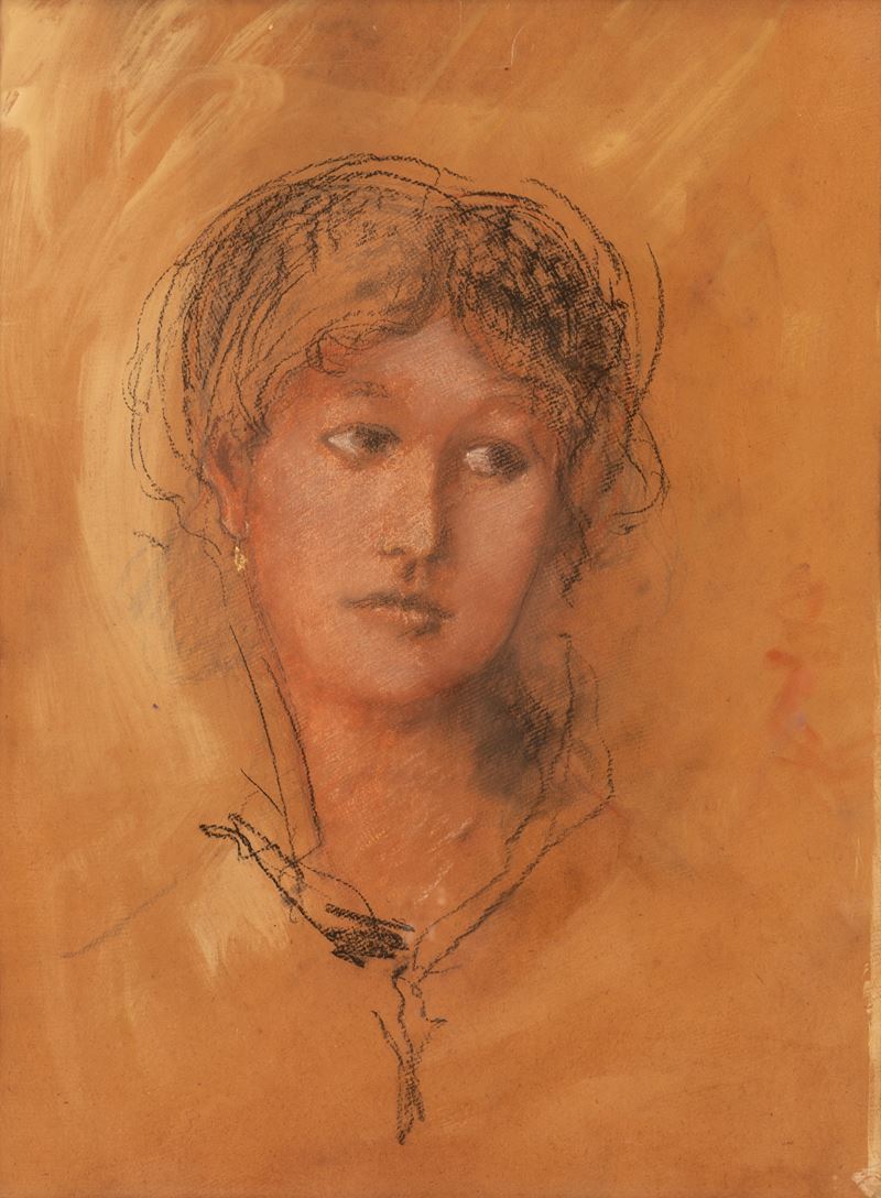 Francesco Paolo Michetti - Volto di Donna