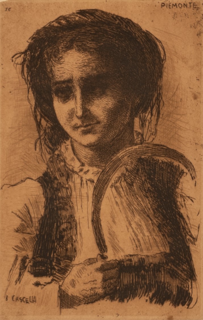 Basilio Cascella - Coppia di Cartoline di Roma e del Piemonte