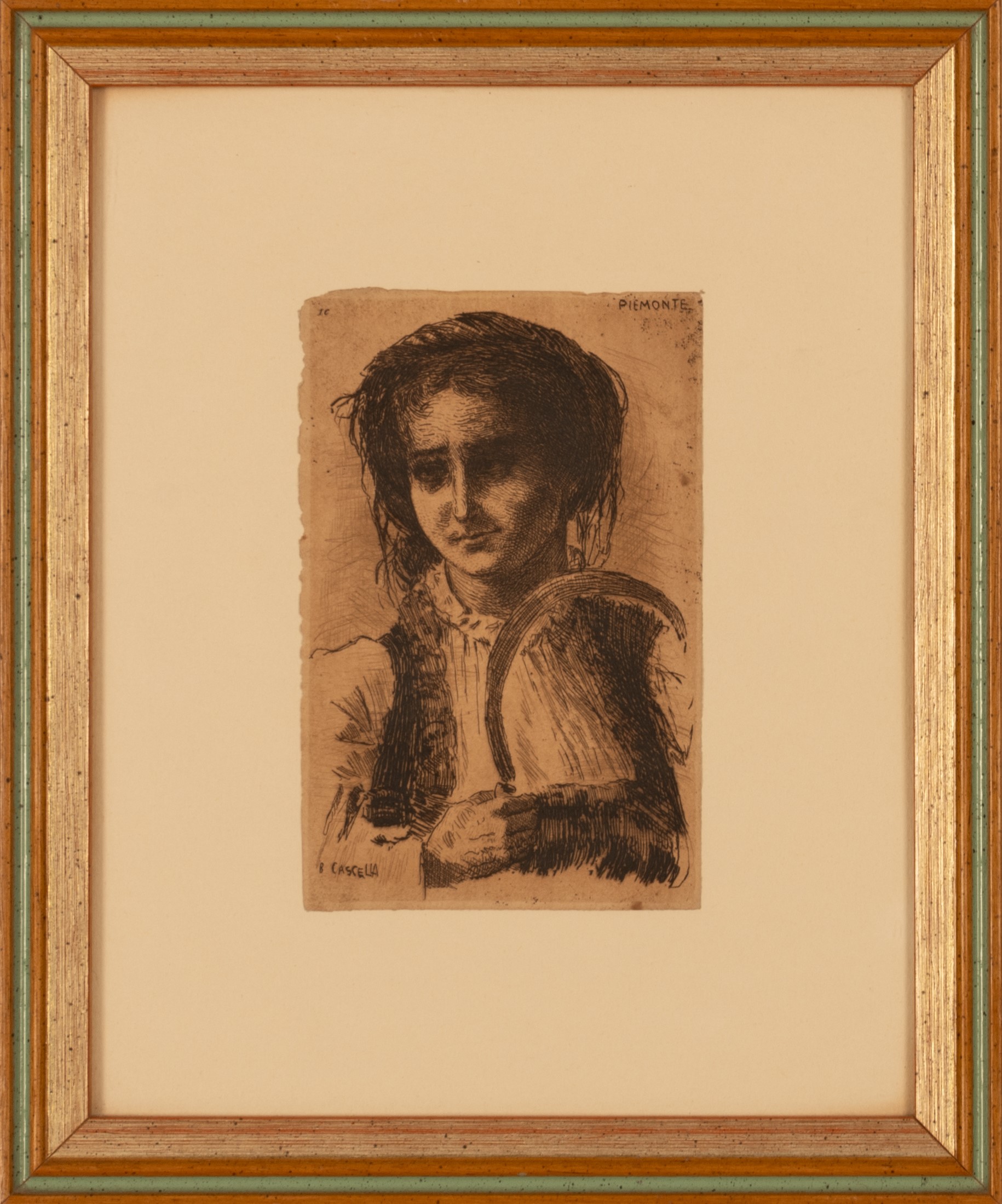 Basilio Cascella - Coppia di Cartoline di Roma e del Piemonte
