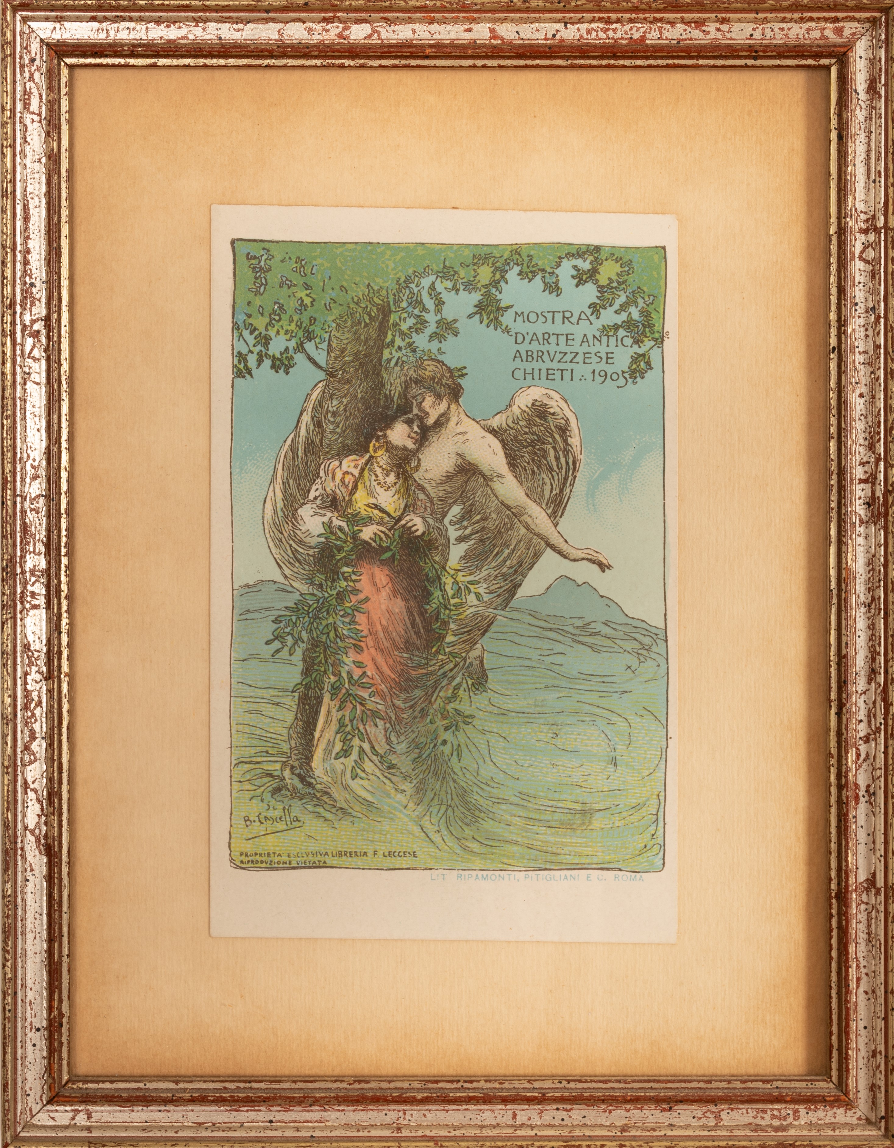 Basilio Cascella - Serie di Tre Cartoline Dedicate a Chieti